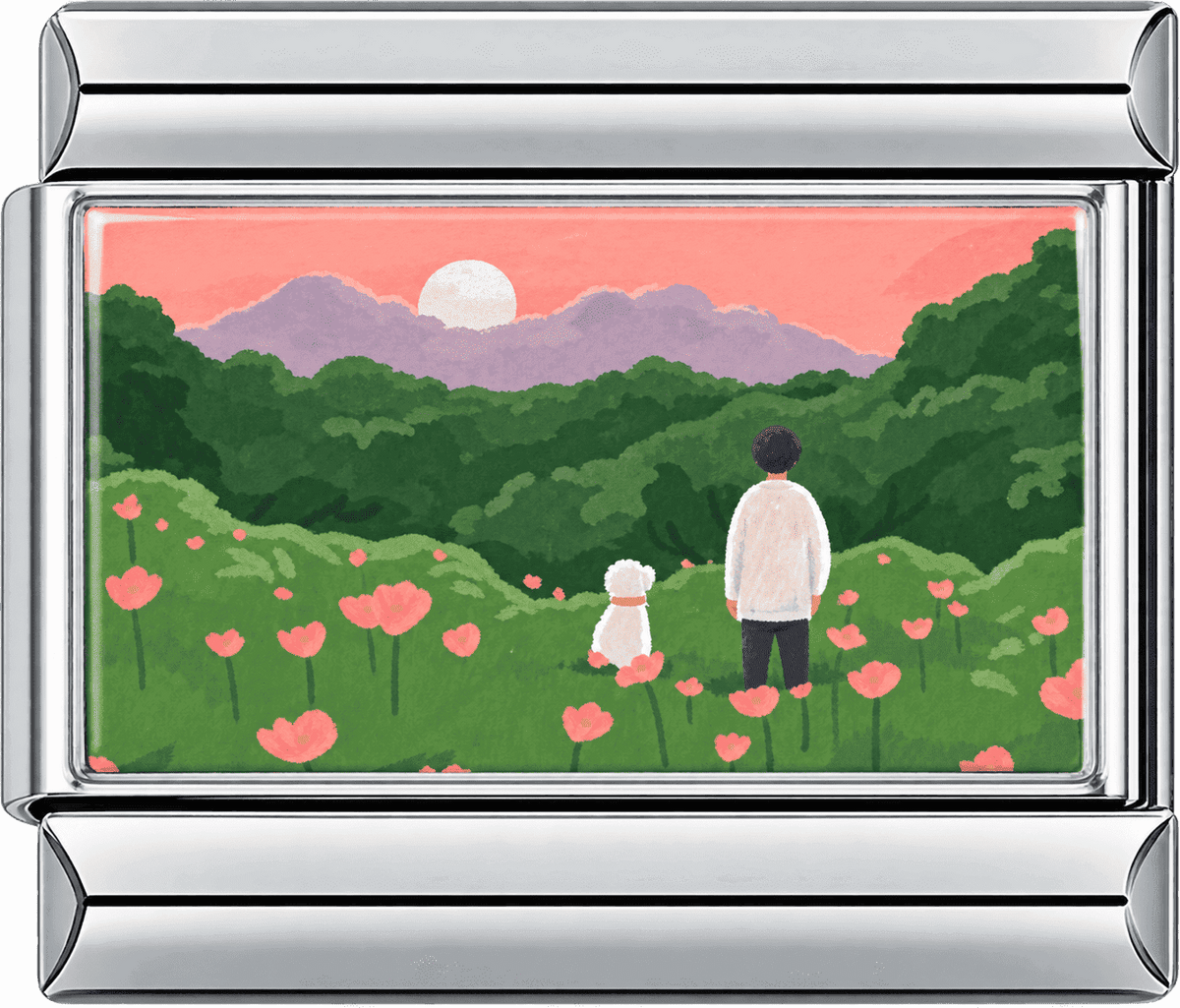 Sunset Meadow Companions Single Charm