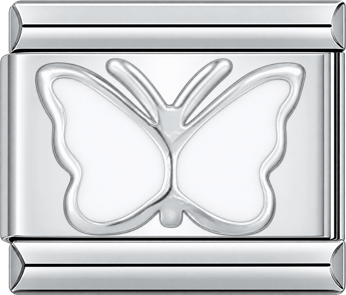 White Butterfly Single Charm