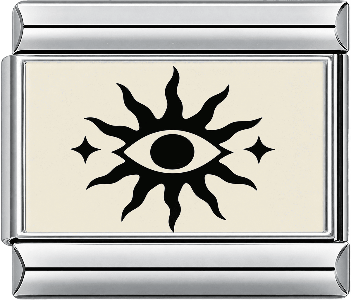 Sunburst Evil Eye Single Charm