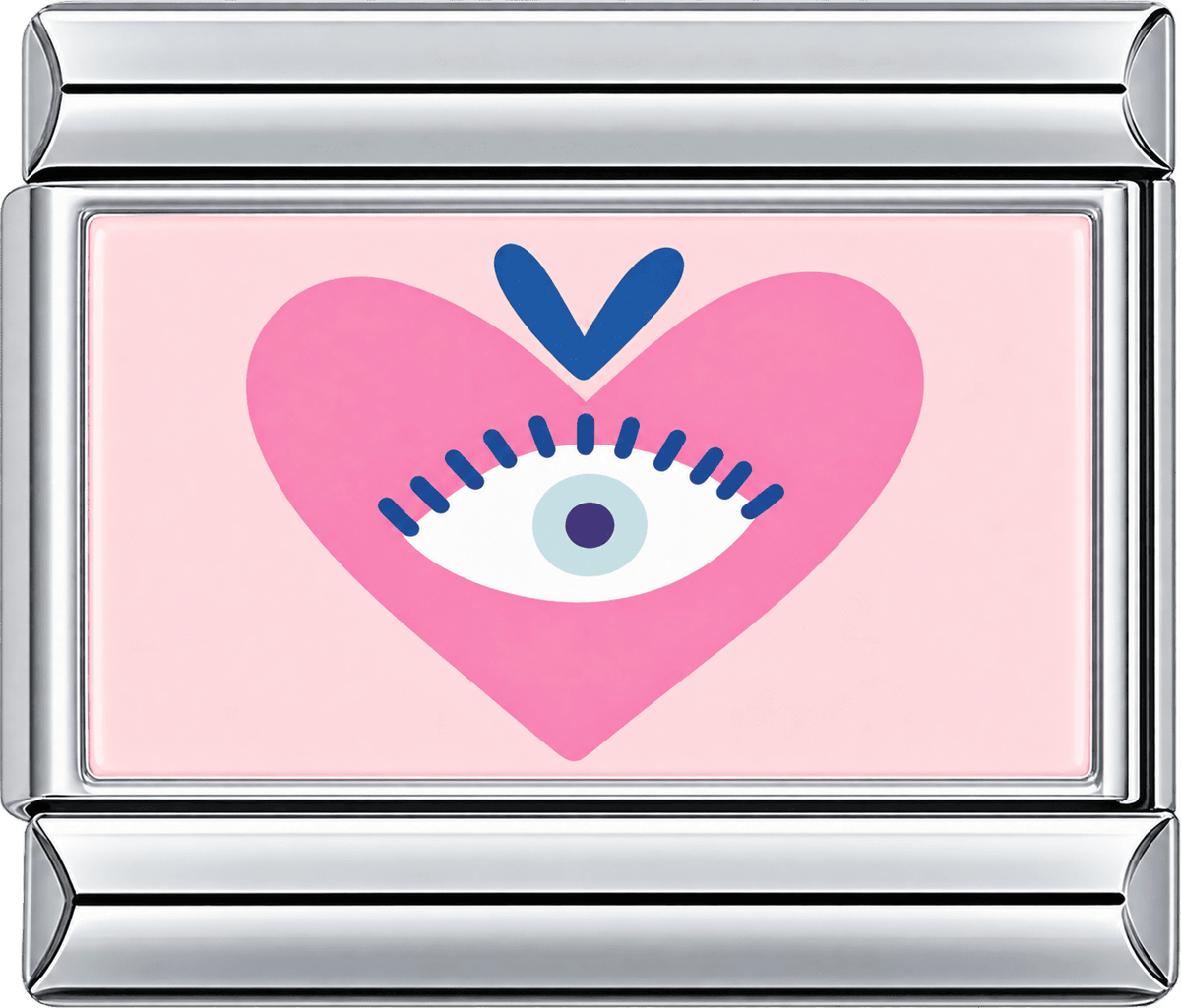 Sweet Wink Heart Single Charm