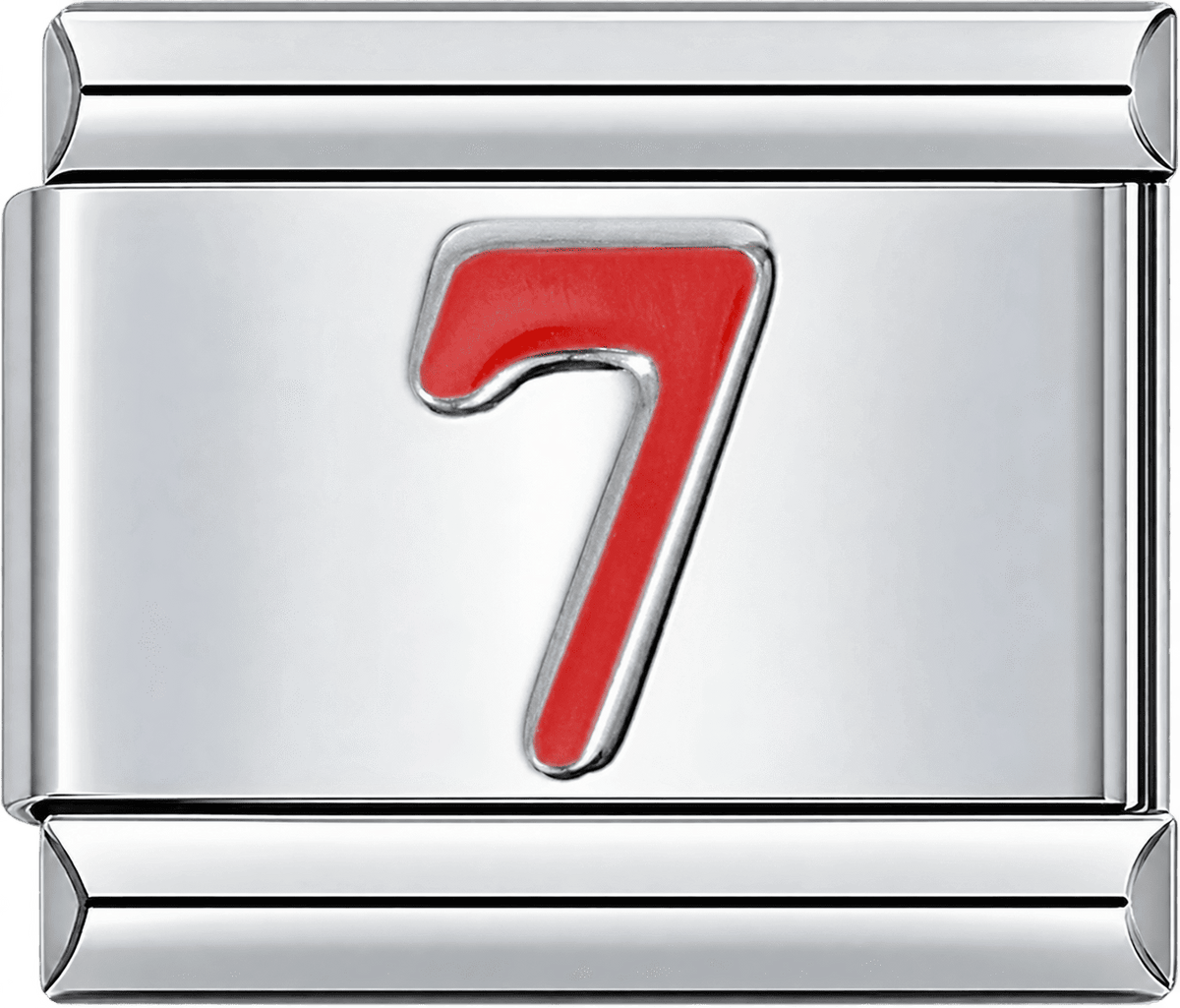 Red Number 7 Single Charm
