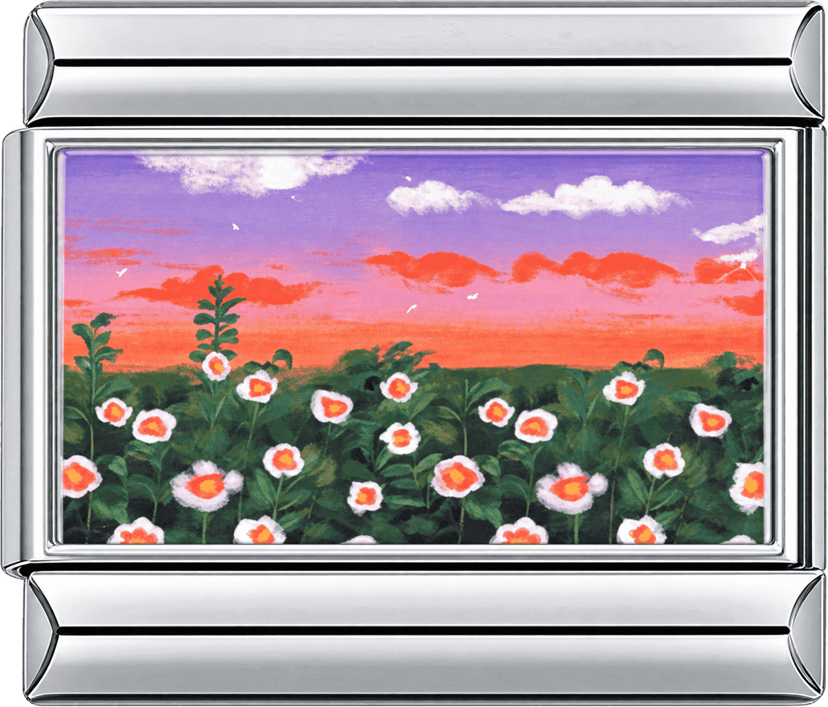Sunset Flower Meadow Double Charm