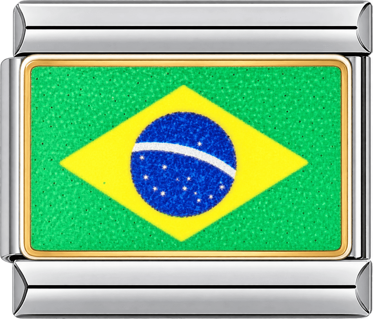 Brasil Flag Single Charm