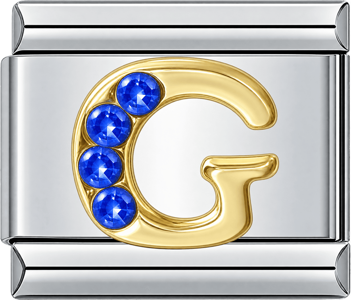 Gold Letter G Single Charm