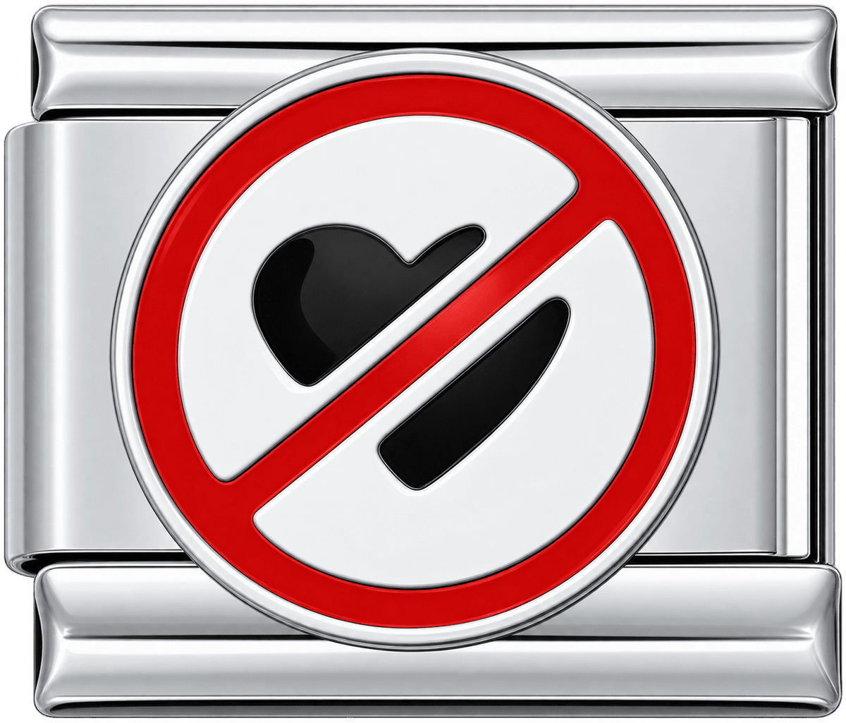 No Love Sign Single Charm