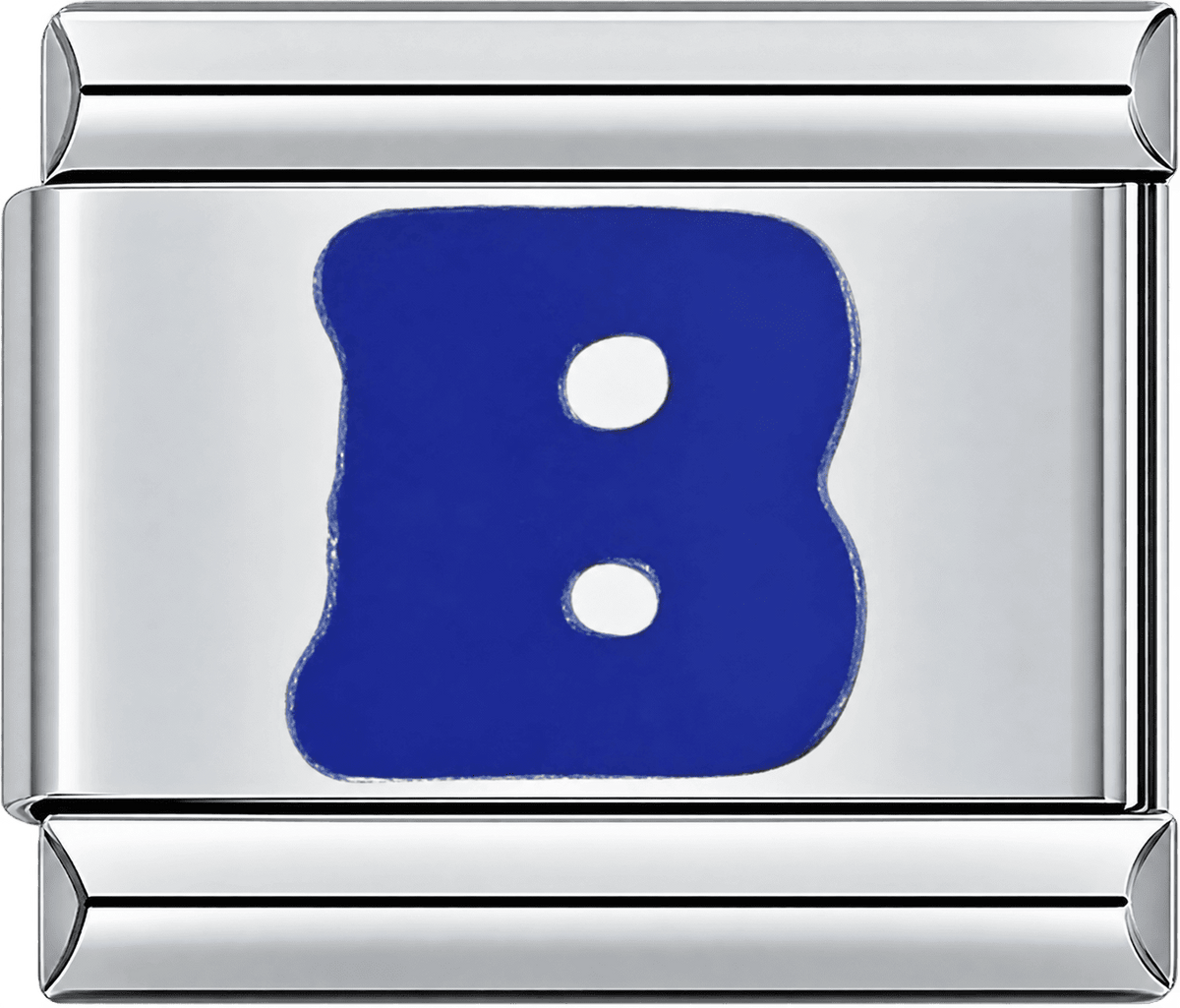 Blue Letter B Single Charm