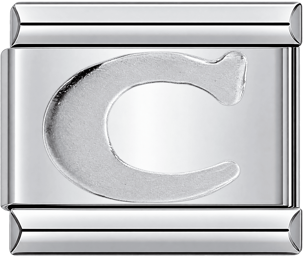 Silver Letter C Single Charm