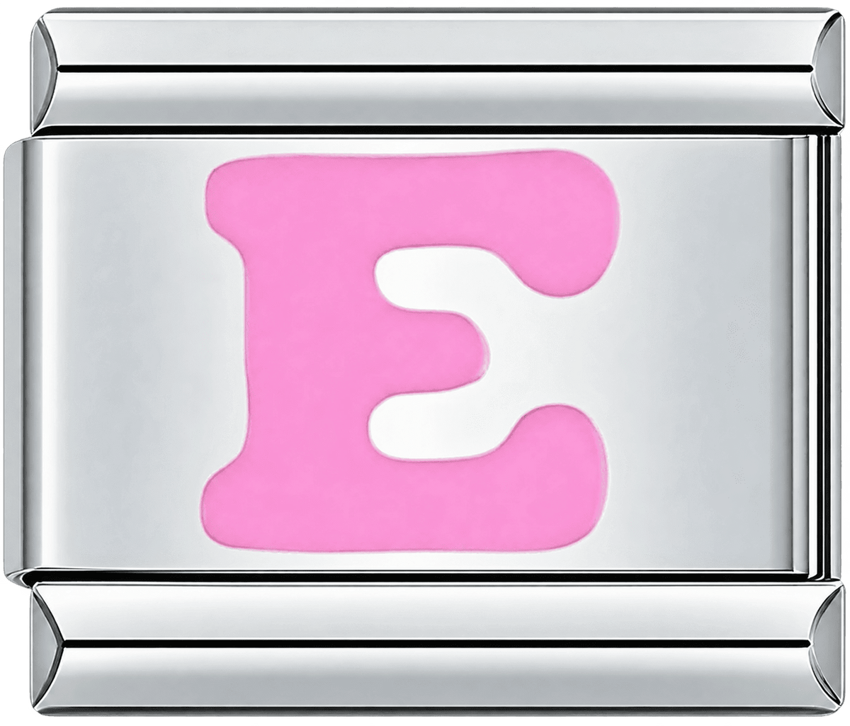 Pink Letter E Single Charm
