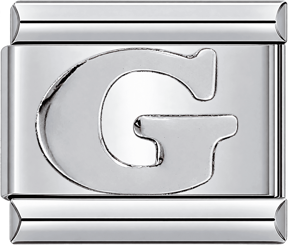 Silver Letter G Single Charm