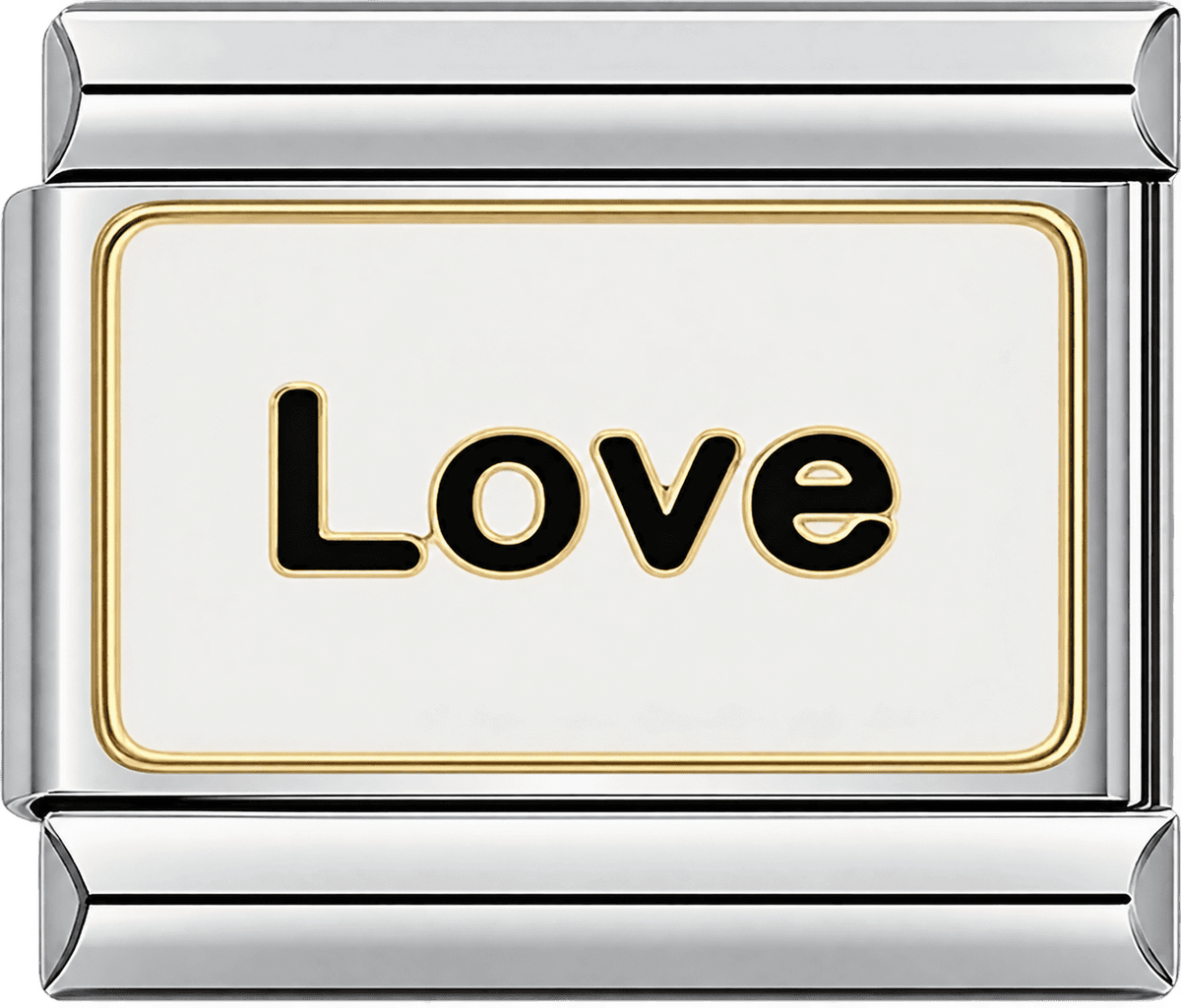 Love Black & White Single Charm