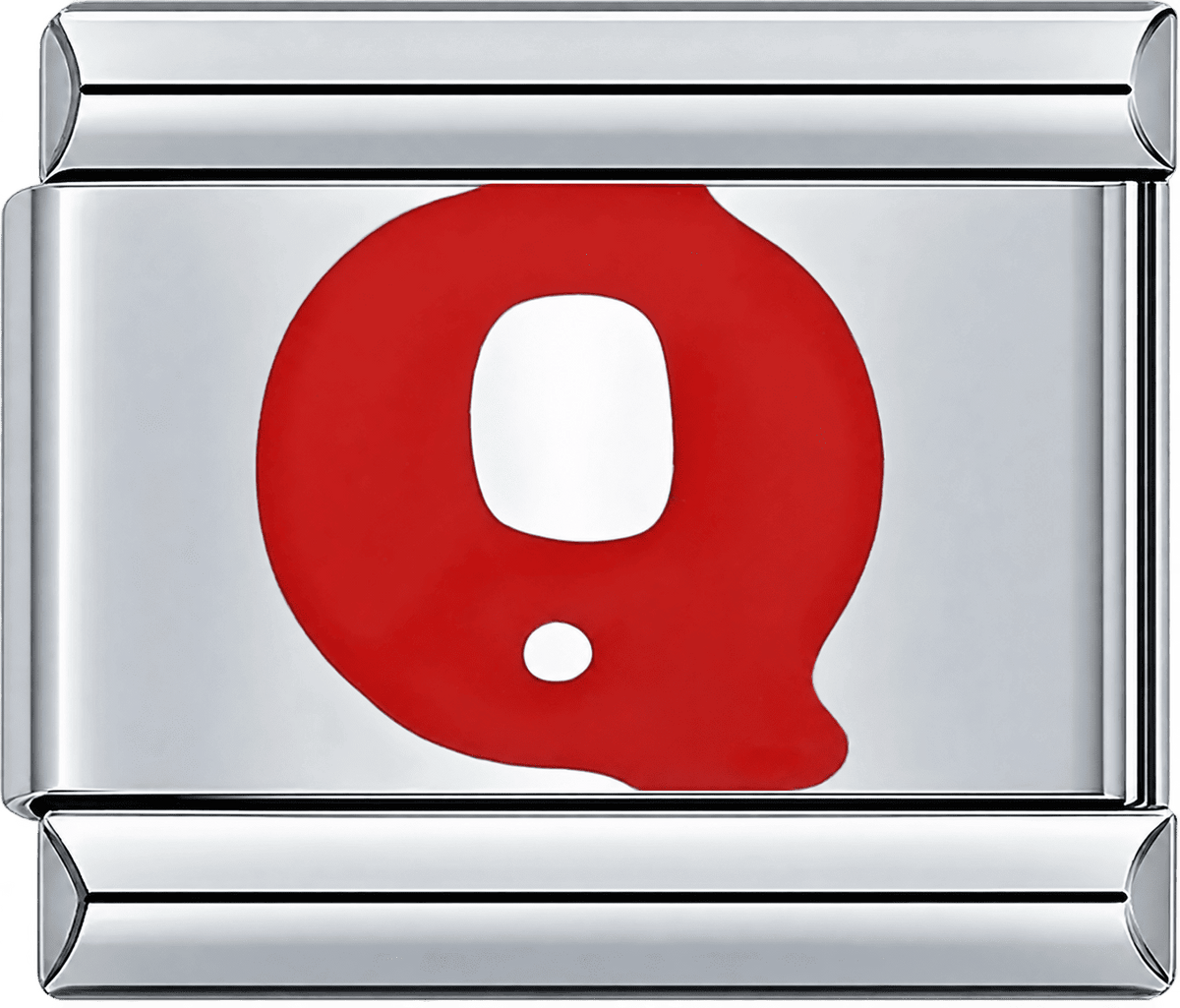 Red Letter Q Single Charm