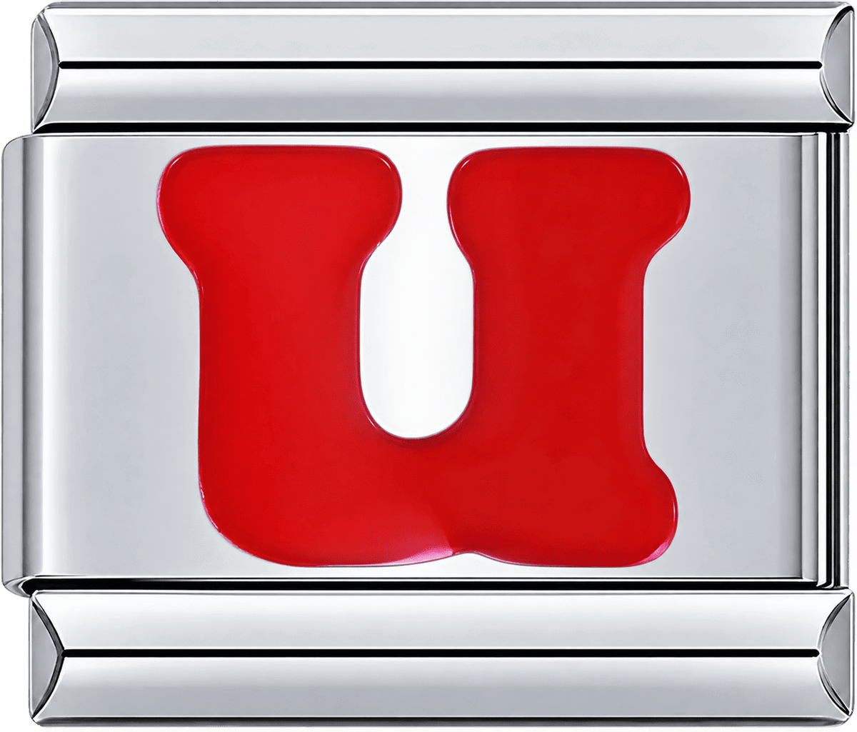 Red Letter U Single Charm