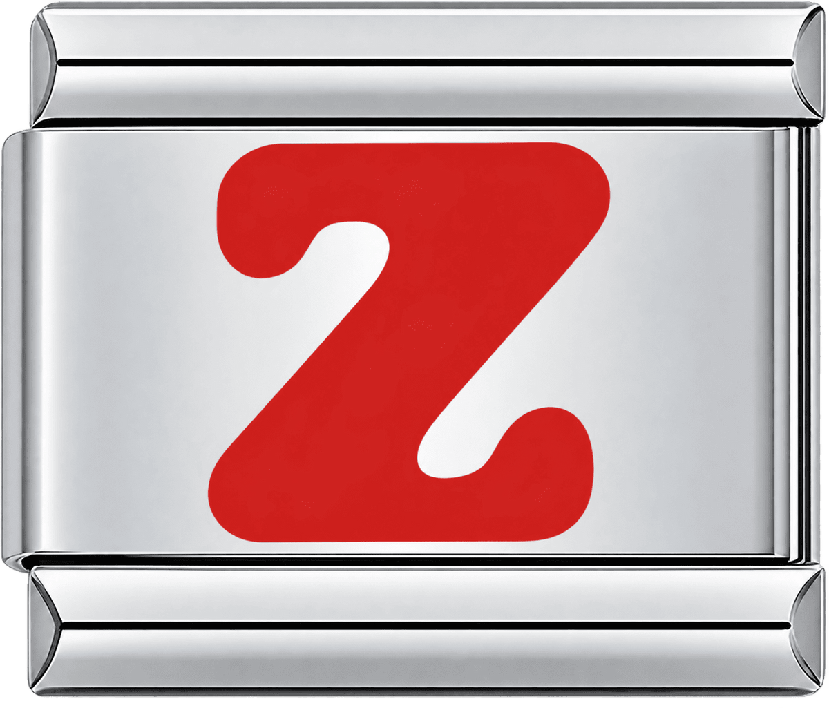 Red Letter Z Single Charm