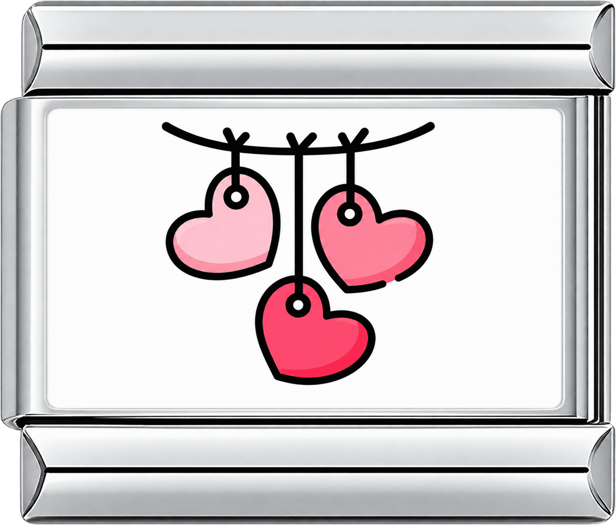 Hanging Hearts Single Charm