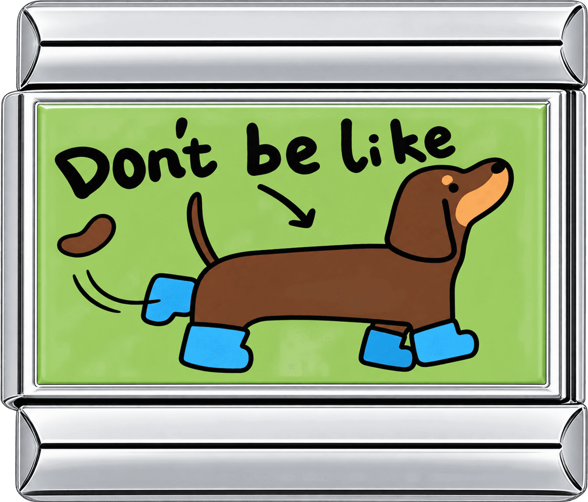 Don't Be Like Dachshund Single Charm