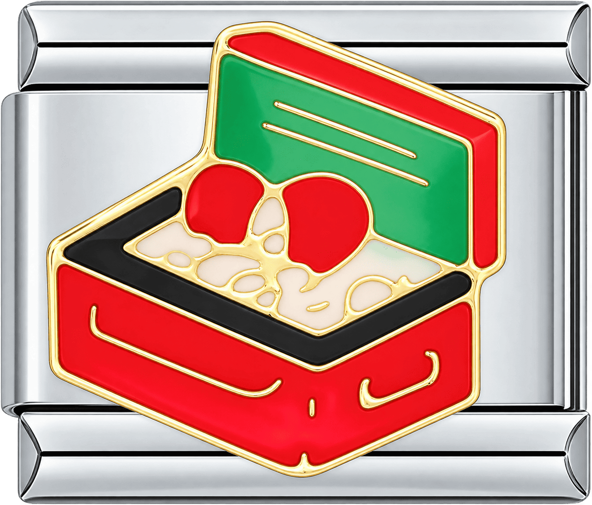 Open Christmas Gift Box Single Charm