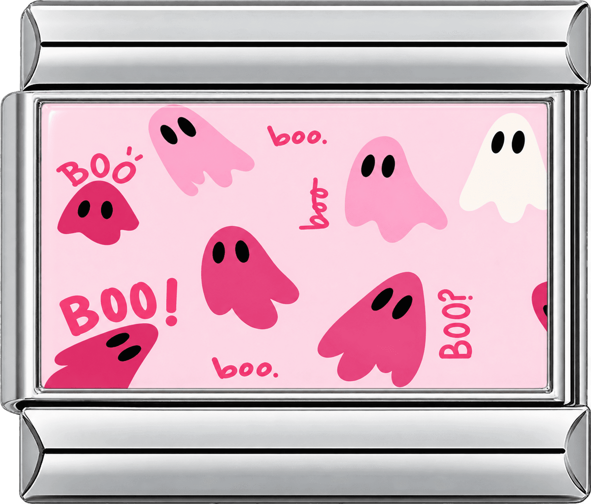 Pink Boo Ghost Single Charm