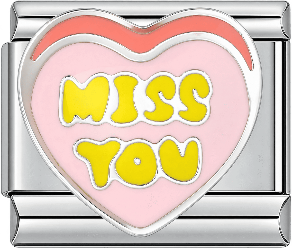 Miss You Heart Single Charm