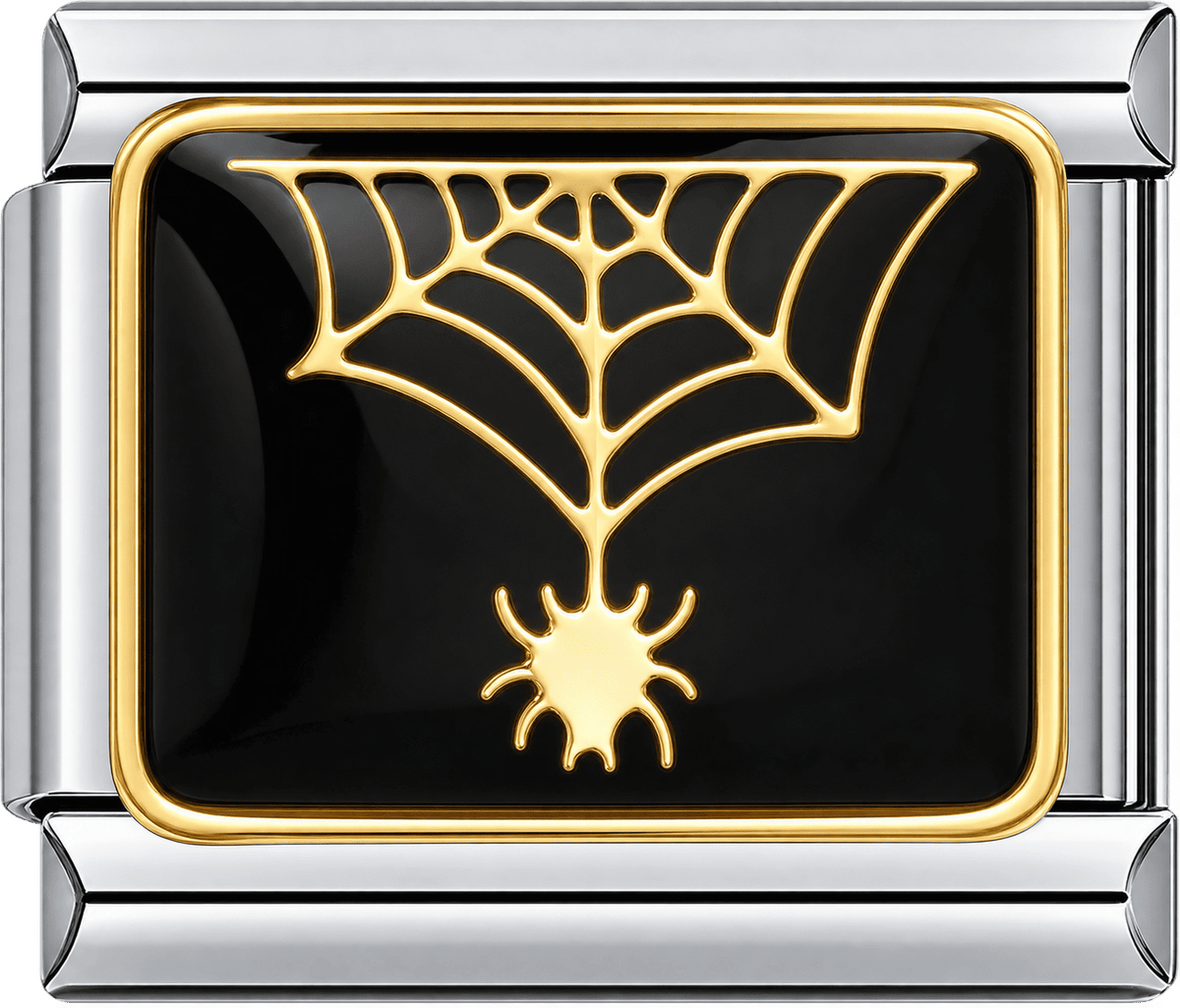 Hanging Spider Web Single Charm
