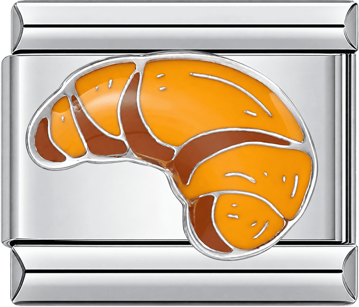 Golden Croissant Single Charm