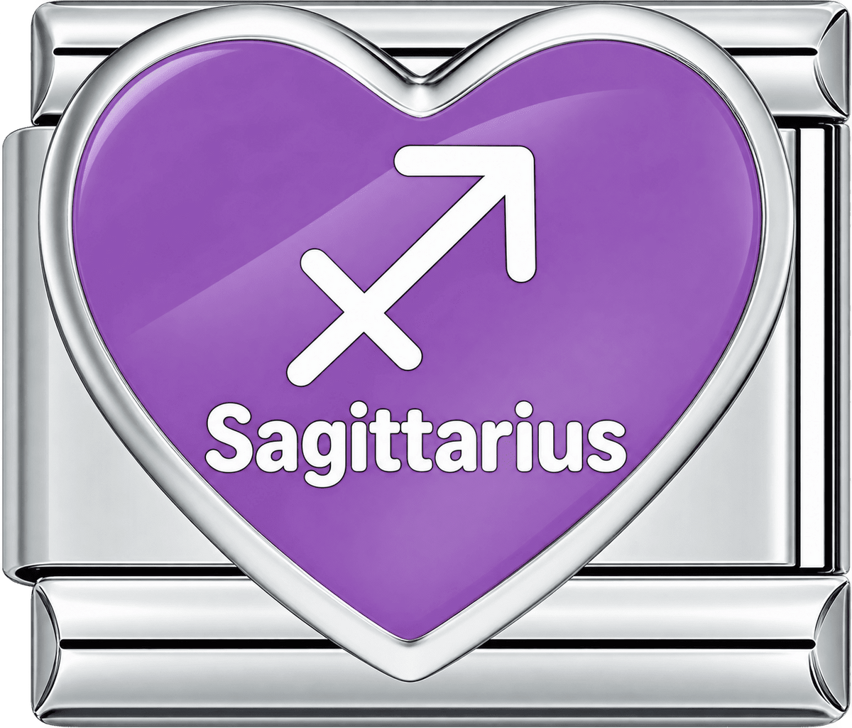 Heart Sagittarius Single Charm