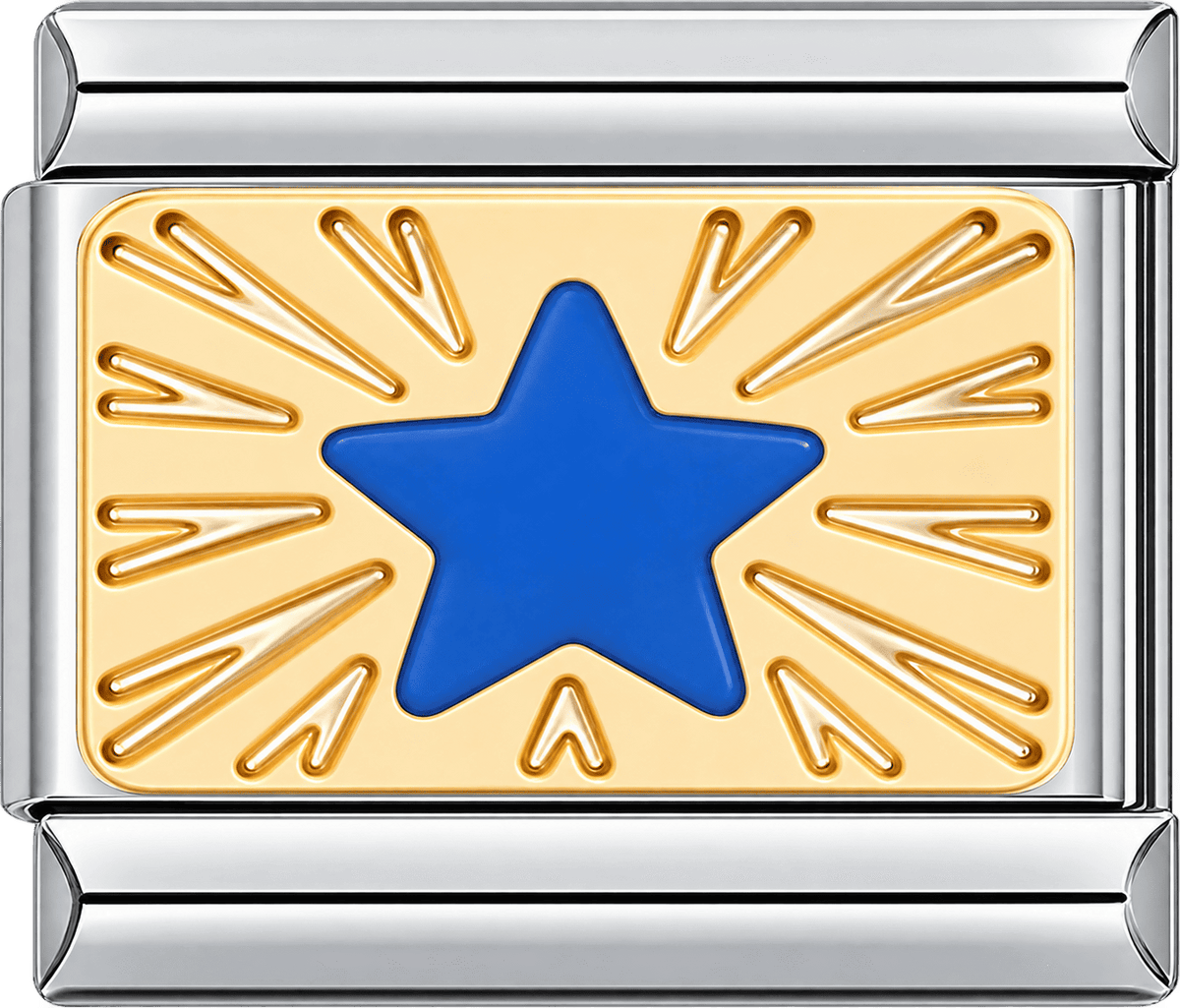 Blue Starburst Single Charm