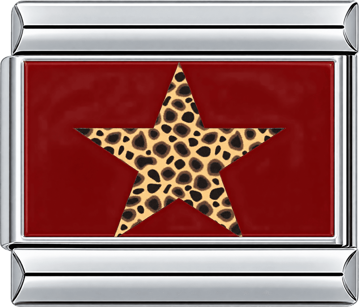 Leopard Star Pop Single Charm