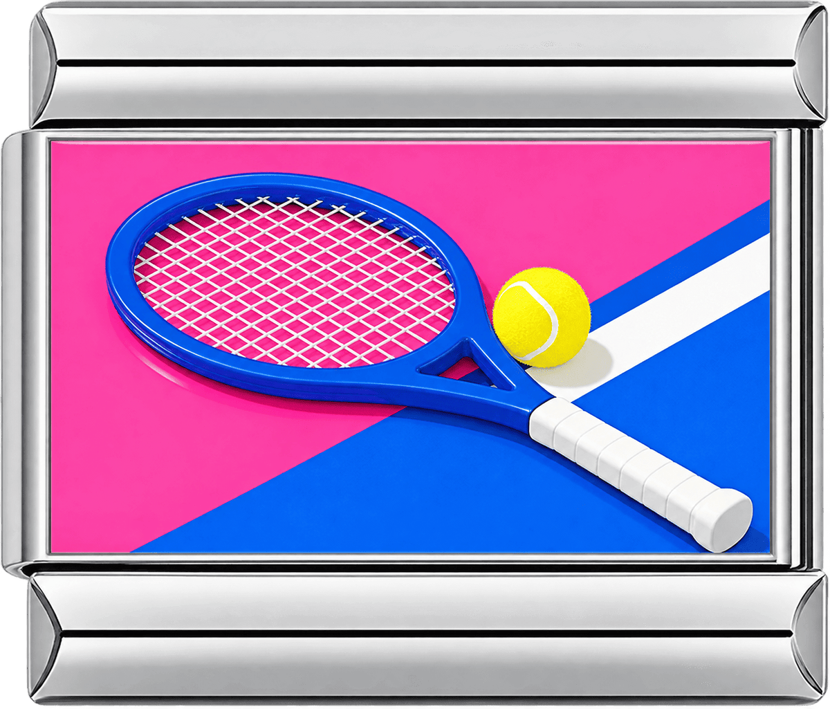 Tennis Racket Single Charm