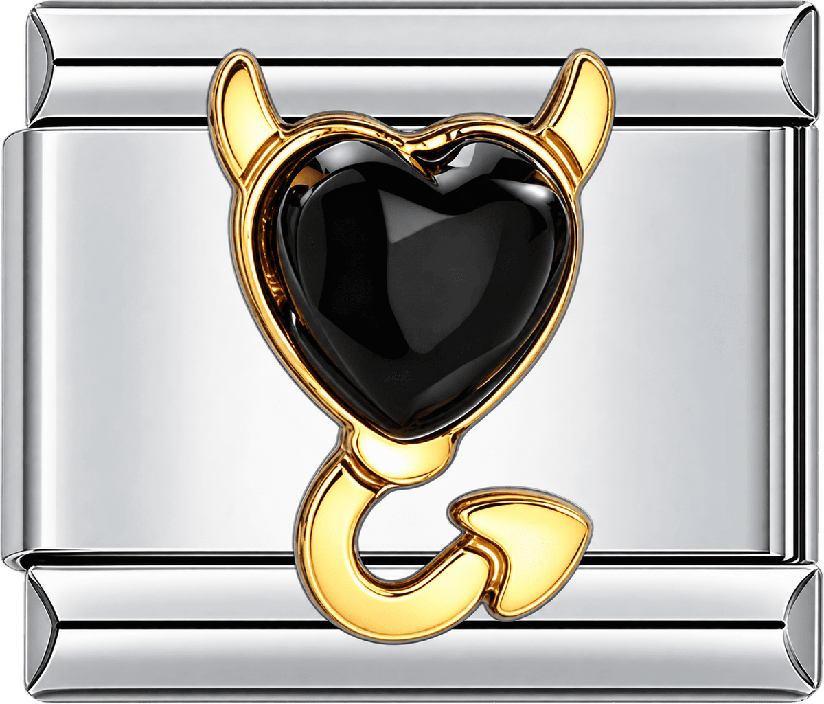 Devil Heart Halloween Single Charm