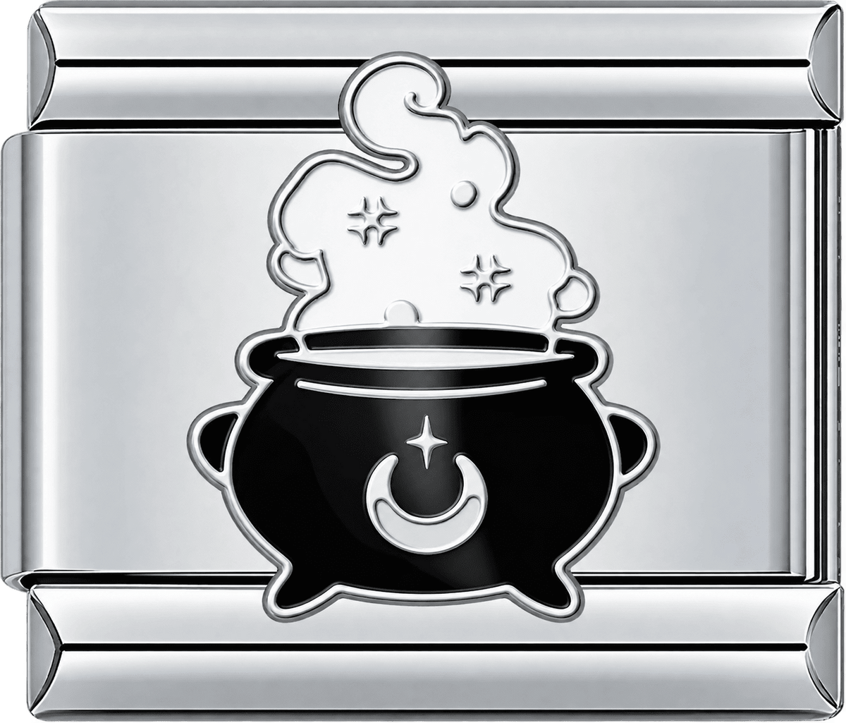 Witch Cauldron Halloween Single Charm
