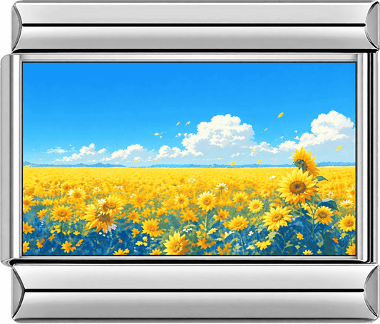 Sunflower Field Single Charm