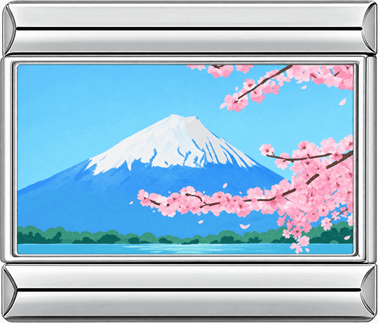Cherry Blossom Fuji Single Charm