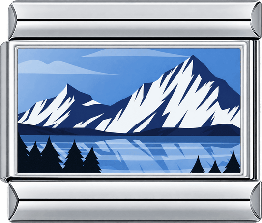 Icy Mountain Lake Single Charm