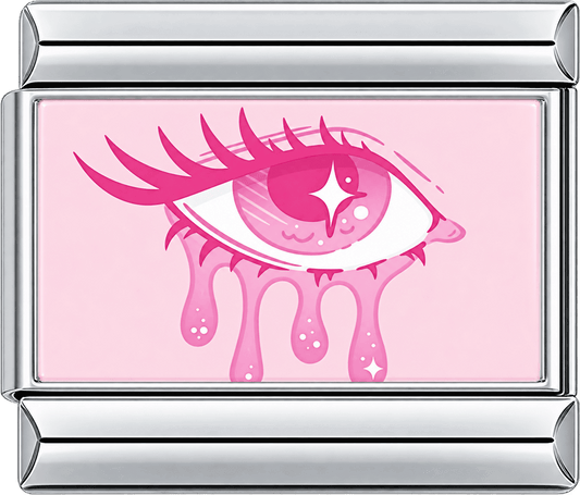 Pink Dripping Eye Single Charm
