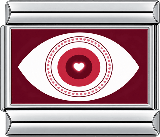 Heart Evil Eye Single Charm