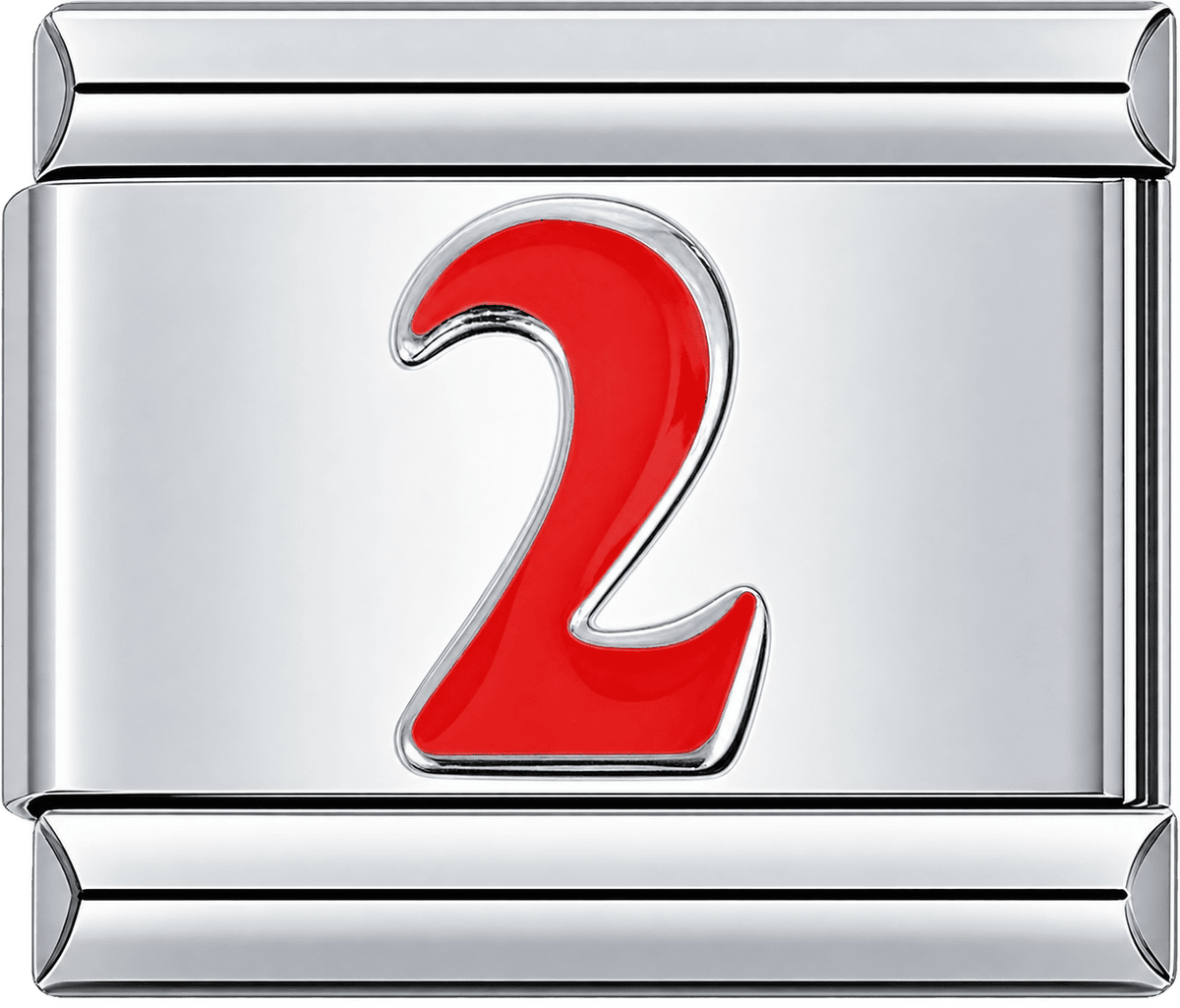 Red Number 2 Single Charm