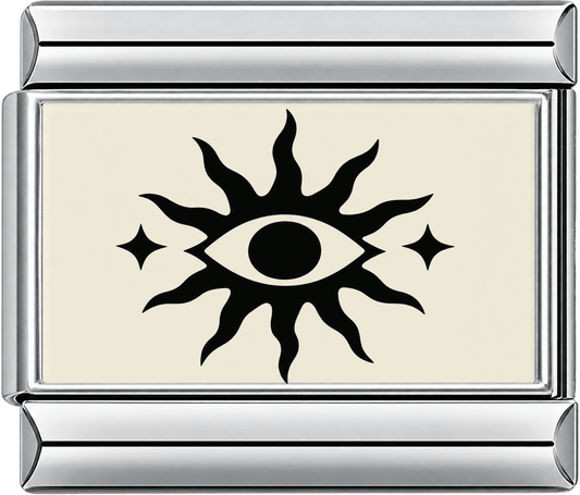Sunburst Evil Eye Single Charm