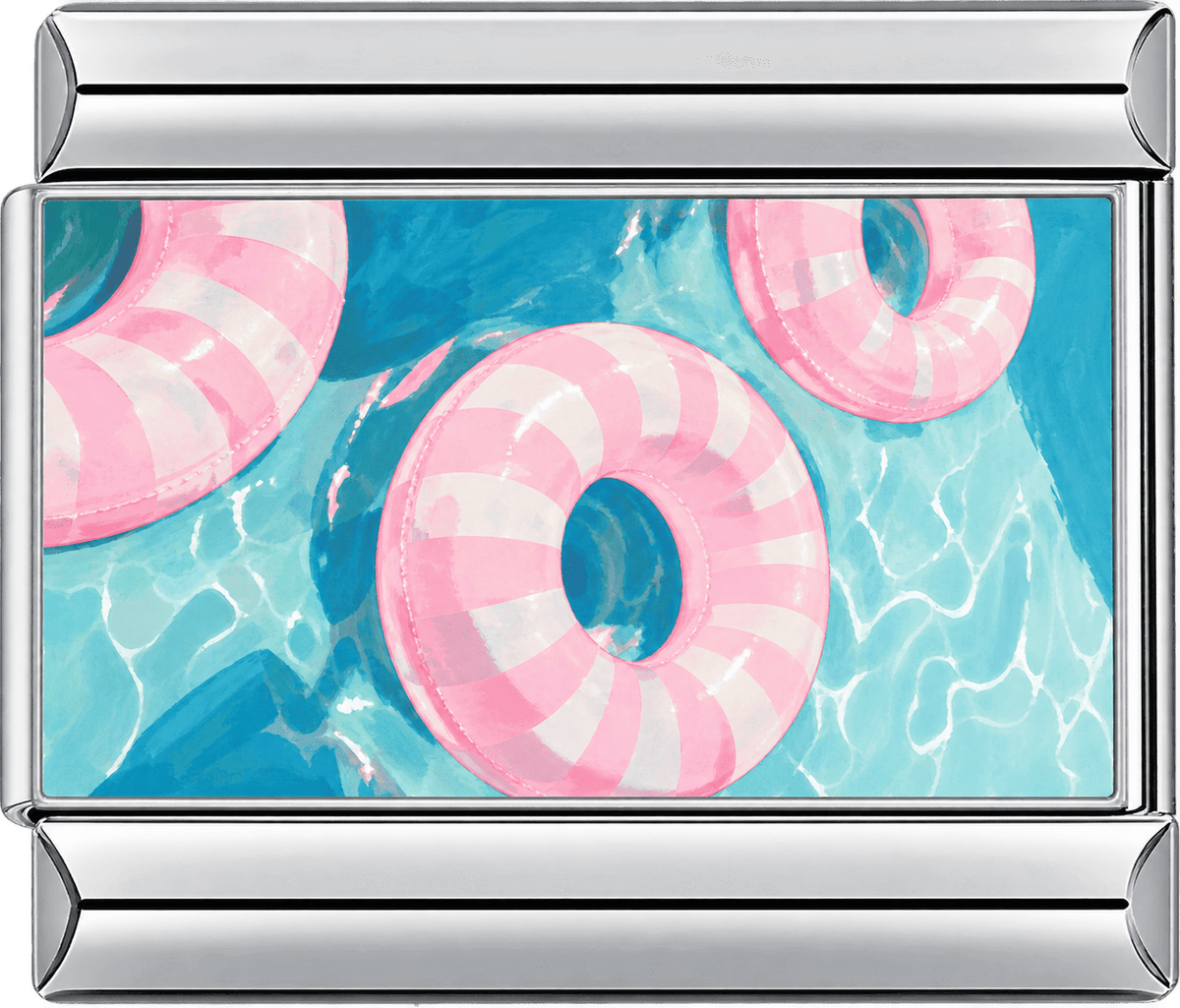 Pink Pool Float Single Charm