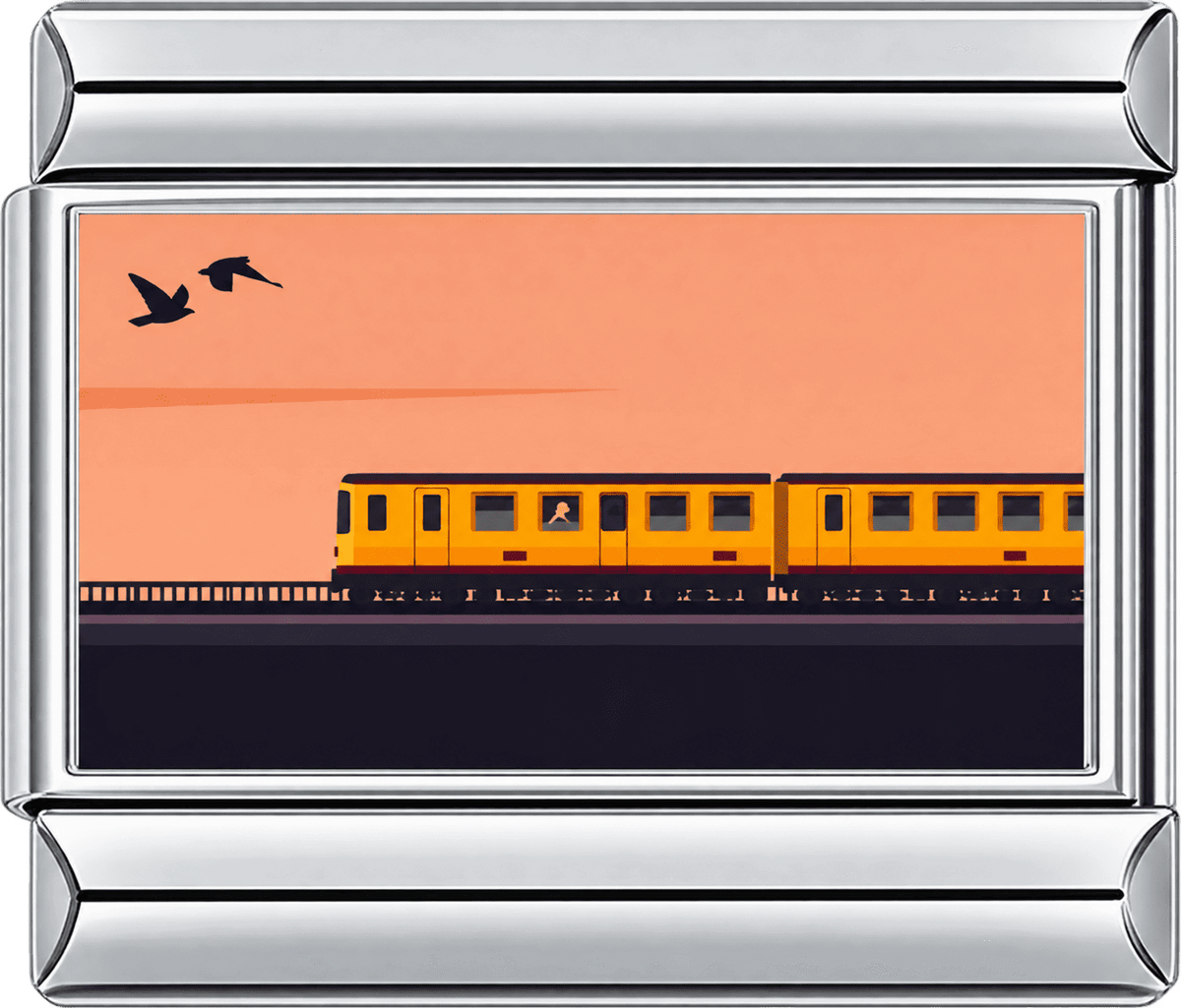 Sunset Train Single Charm