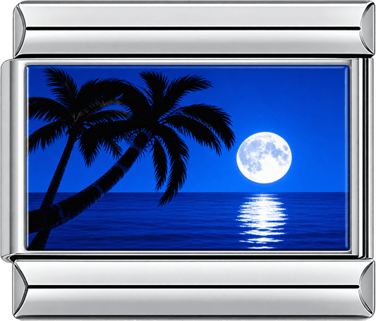 Moonlit Tropical Beach Single Charm