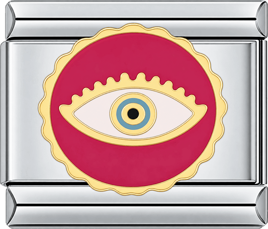 Golden Halo Eye Single Charm