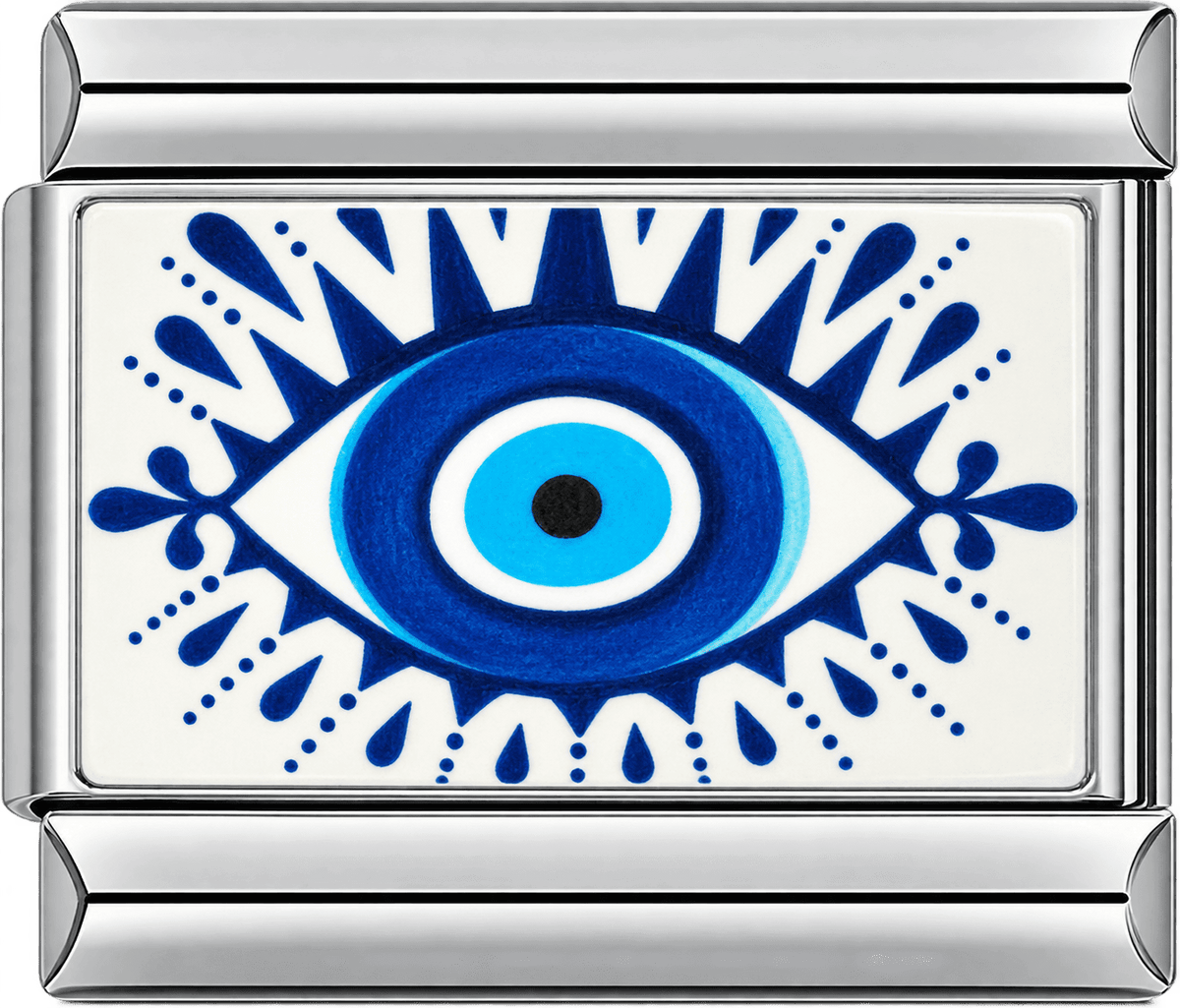 Classic Blue Evil Eye Single Charm