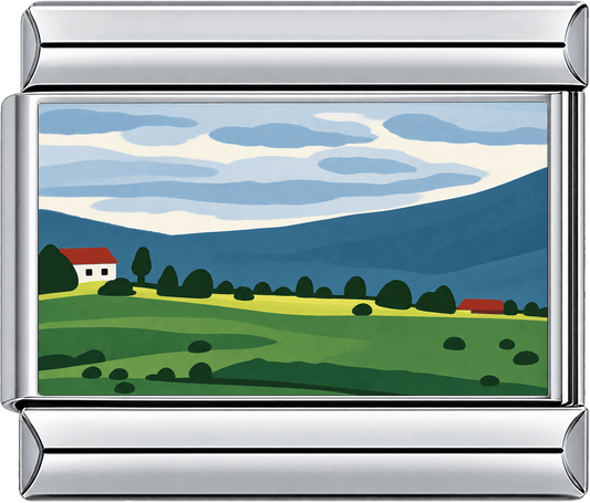 Blue Valley Red Roof Cottage Single Charm
