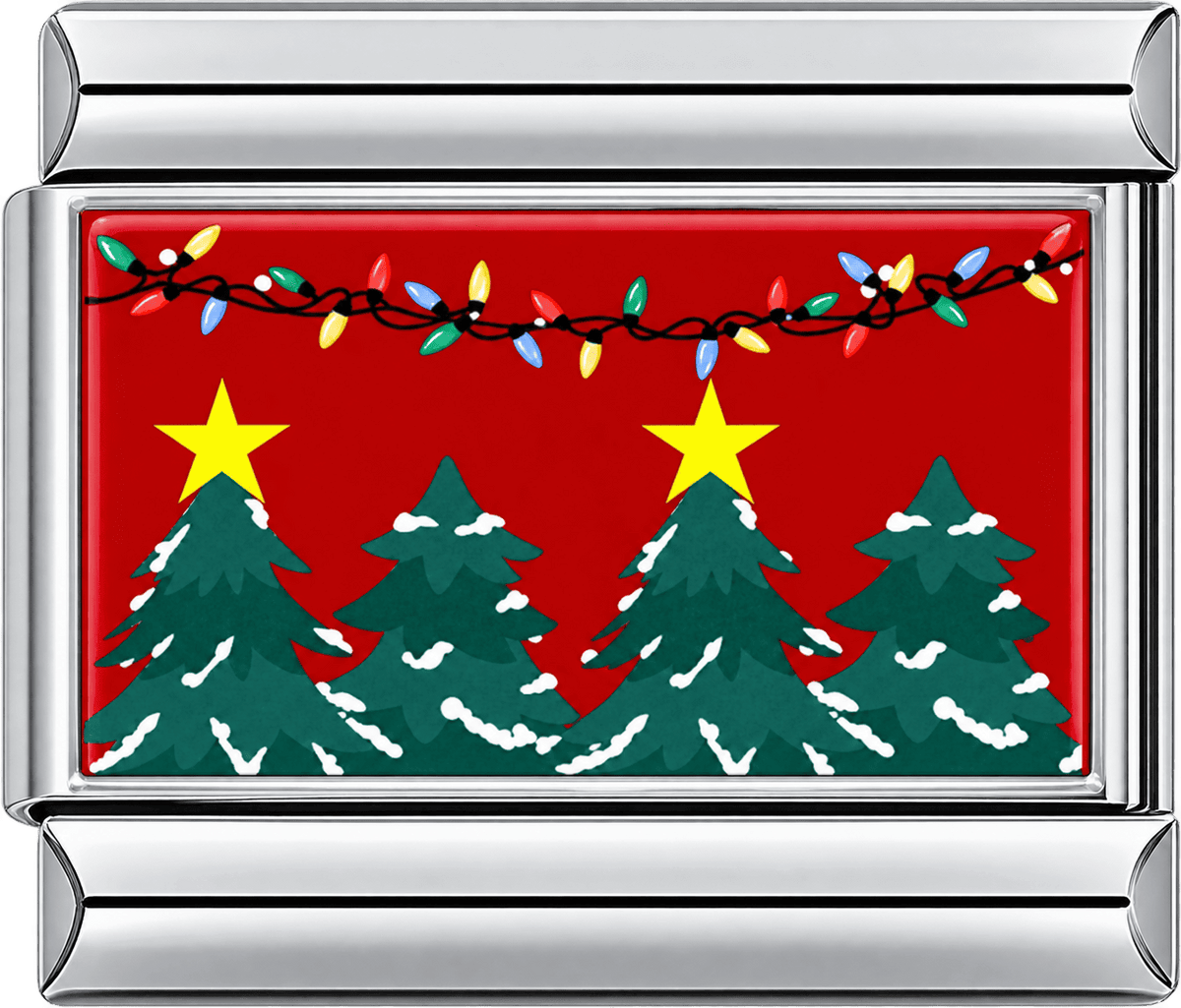 Christmas Trees & Lights Single Charm