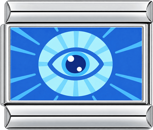 Radiant Blue Evil Eye Single Charm
