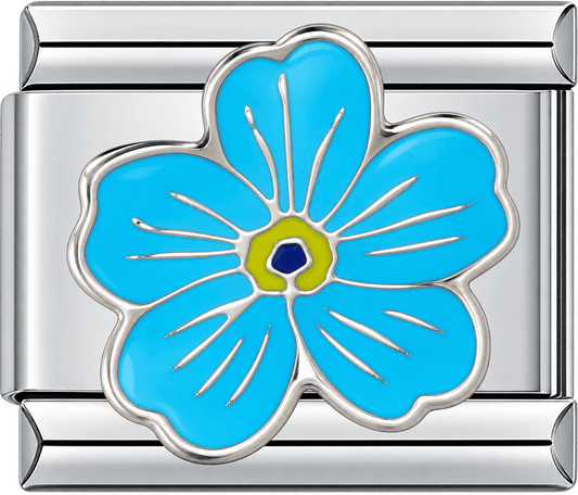 Azure Five-Petal Blossom Single Charm