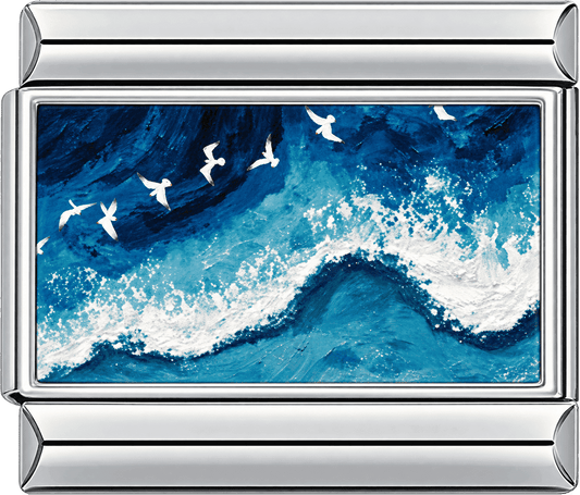 Ocean Waves & Seagulls Single Charm
