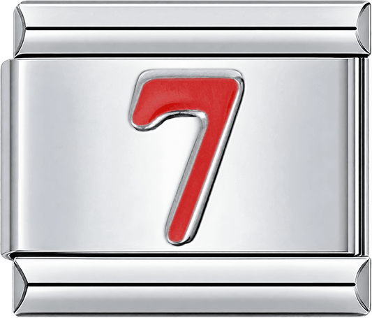 Red Number 7 Single Charm