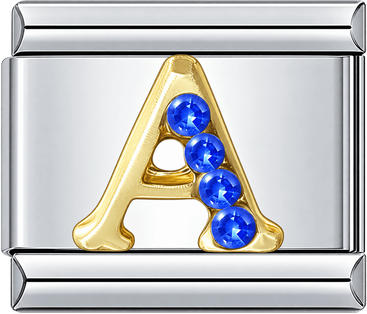 Gold Letter A Single Charm