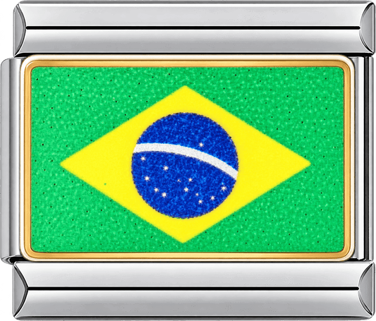 Brasil Flag Single Charm